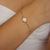 Pulseira Trevo - Branco - Banhado Ouro 18k - Antialérgico
