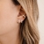 Argola Click Zirconia - Banhado Prata 925 - Antialérgico