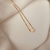 Colar Solitário Circulo - Banhado Ouro 18K - Antialérgico