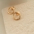 Brinco Redondo Rosca - Banhado Ouro 18k - Antialérgico
