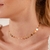 Choker Saturno - Banhado Ouro 18k - Antialérgico