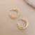 Argola Ruao - Banhado Ouro 18k - Antialérgico