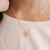 Colar Pingente Coração Cravejado - Banhado Ouro 18k - Antialérgico - comprar online