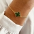 Pulseira Trevo - Verde - Banhado Ouro 18k - Antialérgico