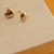 Brinco Coração Liso - Banhado Ouro 18K - Antialérgico - comprar online