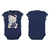 Kit Body 2 Peças Azul Marinho Listrado Bebê Menina Marbella Raquel - comprar online