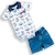 Conjunto Body Shorts Bebê Menina Suedine Estampado Upi Uli na internet