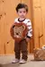 Conjunto De Bebê Marrom Bruno