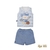 Conjunto De Bebê Regata Com Shorts Azul Rick