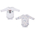 Kit 2 Body Bebê Menino Suedine Estampado Camping Upi Uli