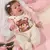 Macacão Bebê Menina Manga Longa Ursinha Marfim Rosa Upi Uli