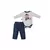 Conjunto De Bebê Body Com Culote Marfim Théo