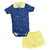 Conjunto Body Shorts Bebê Menina Algodão Estampado Upi Uli