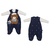 Jardineira Com Body Bebê Menino Pique Premium Suedine - comprar online