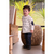 Conjunto Infantil Marfim Longo Augusto Jeans Listrado - comprar online