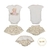 Conjunto Body Com Tapa Fralda Floral Bebê Menina Caroline