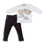 Conjunto Bebê Menina Longo Stretch Bordado Ursa Upi Uli
