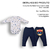 Conjunto Body Culote Bebê Menino Suedine Estampado Upi Uli - Upi Uli