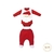 Conjunto Body Bebê Menino Algodão Bordado Papai Noel Upi Uli