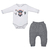 Conjunto Body Culote Bebê Menino Suedine Estampado Upi Uli