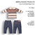 Conjunto Blusa E Calça Bebê Menino Algodão Listrado Upi Uli - Upi Uli