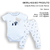 Conjunto Body Com Culote Bebê Menina Algodão Bordado Upi Uli - comprar online