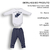 Kit Body Com Culote Bebê Menino Algodão Estampado Upi Uli - Upi Uli