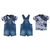 Banho De Sol De Bebê Com Camiseta Azul Renato