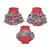 Vestido Infantil Suedine/Chiffon Floral Upiuli