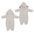 Macacão Kigurumi Pijama Bebê Divertido Ovelha Marfim Felpudo