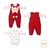 Macacão De Bebê Com Body Vermelho Elisa - comprar online