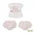 Conjunto de Bebê Bata com Tapa Fralda Marfim Sofia