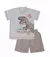 Conj. Infantil T-Shirt Malha/Cotton Strike Tiranossauro