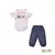 Conj. de bebê C/ CUulote Cotton/Jeans Jéssica