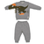 Conjunto Infantil Menino Longo Inverno Cinza Iran Dinossauro - comprar online
