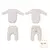 Conjunto de bebê Body C/Culote Moletom/Pele Fleece Unissex Duda