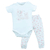 Conjunto Body Culote Bebê Menina Suedine Estampado Upi Uli
