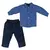 Conj. infantil Longo Veludo Cotele/Taos Xadrez Upiuli