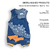 Banho De Sol De Bebê Azul Marinho Dino - comprar online
