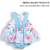 Banho de Sol Bebê Menina Jeans Estampado Floral Upi Uli - comprar online