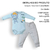 Conjunto Body Culote Bebê Menino Suedine Bordado Upi Uli - comprar online