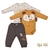 Kit Bebê 2 Bodys Com 1 Culote Amarelo Valentim - comprar online