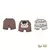 Kit bebê Shorts 2 Peças Suedine Joca