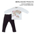 Conjunto Bebê Menina Longo Stretch Bordado Ursa Upi Uli - comprar online