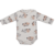 Body Bebê Menino Com Pezinho Suedine Estampado Upi Uli