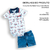 Conjunto Body Shorts Bebê Menina Suedine Estampado Upi Uli - comprar online
