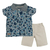Conjunto Camisa Camuflada Shorts Cinza Bebê Menino Upi Uli