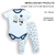 Conjunto Body Culote Bebê Menino Algodão Estampado Upi Uli - comprar online