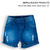 Shorts Saia Jeans Azul Infantil Menina Megan Upi Uli - comprar online