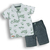 Conjunto Camiseta Polo Shorts Cinza Bebê Menino Upi Uli na internet